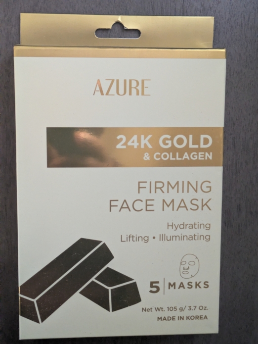 Azure 24K Gold & Collagen Face Mask 3.7oz 5ct (Hydrating)