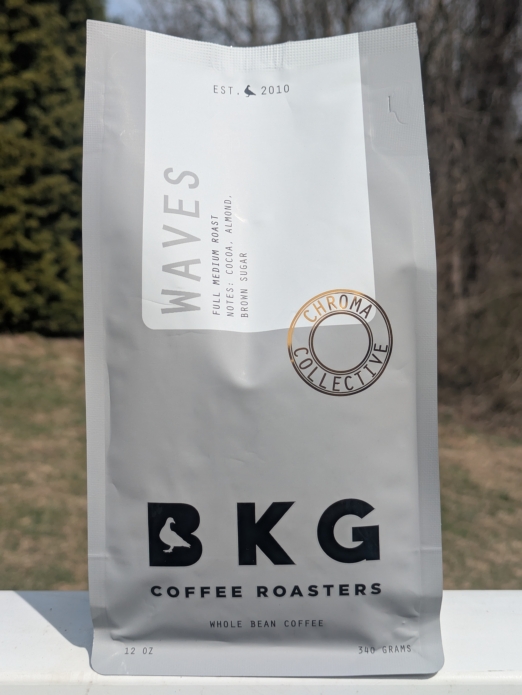 BKG Coffee WAVES Whole Bean Coffee 12oz (Medium Roast)