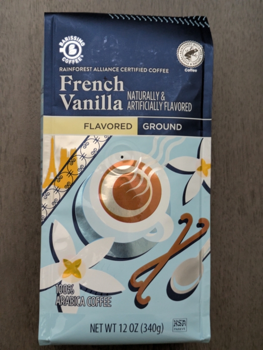 French Vanilla  Flavored Ground Coffee Barissimo 12oz (Light Roast)