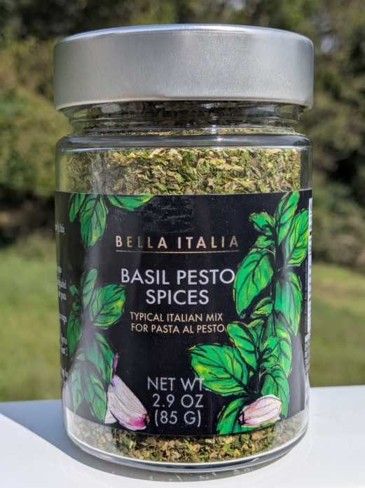 Bella Italia Basil Pesto Spices 2.9oz Glass Jar