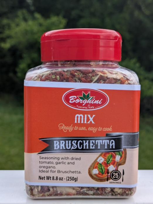 Borghini Bruschetta with Dried Tomato, Garlic and Oregano Mix 8.8oz