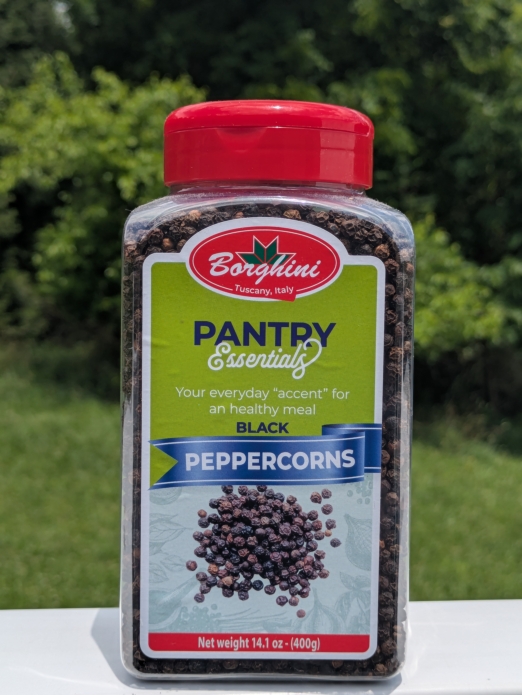 Borghini Pantry Essentials Whole Black Peppercorn 13.1oz