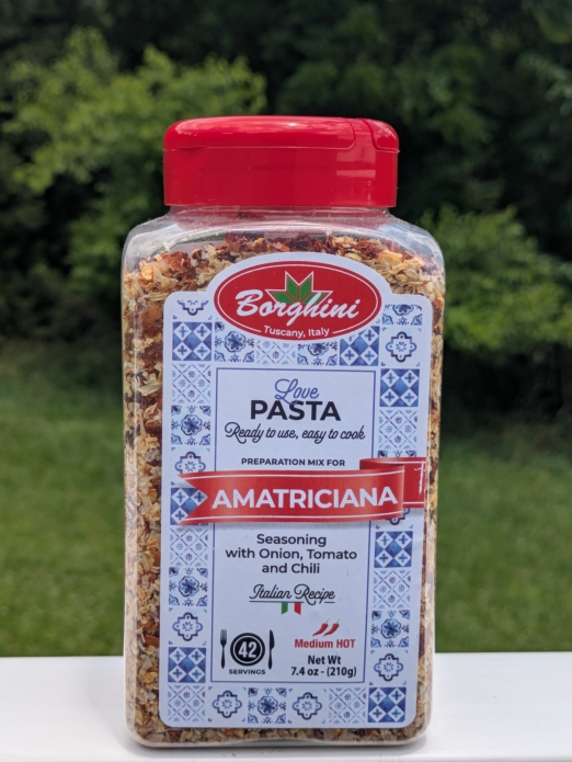 Borghini Pasta Seasoning with Tomato, Onion and Chili 7.4oz (Amatriciana)