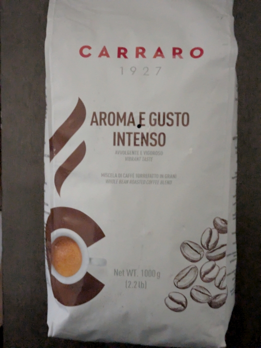 Carraro Aroma E Gusto Intenso Italia Roasted Whole Bean Coffee 2.2lbs