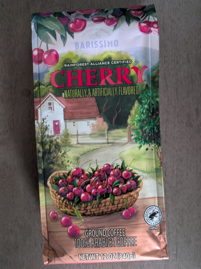 Barissimo Cherry Flavored Ground Coffee Bag 12oz  (Light Roast)