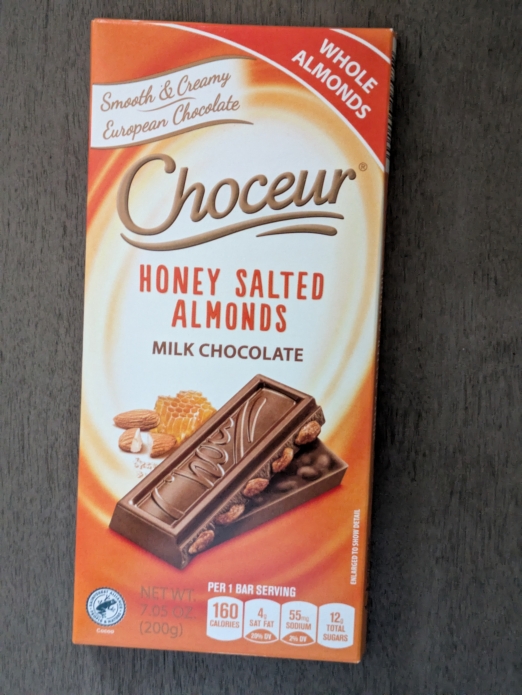 Choceur Honey Salted Almonds Bar 7.05oz (Milk Chocolate)