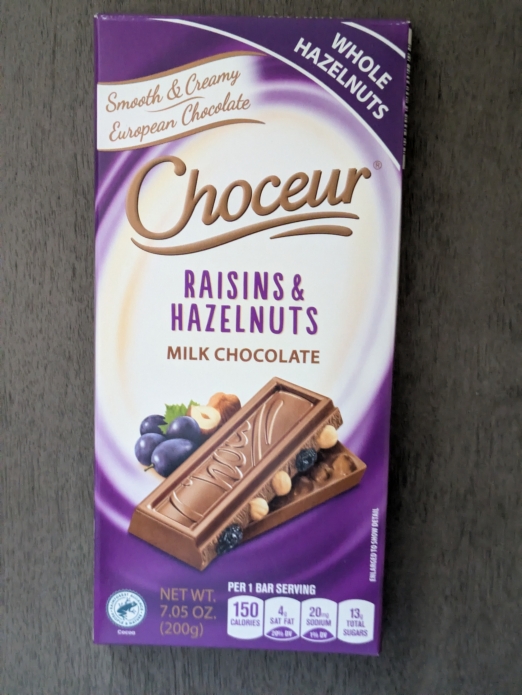 Choceur Chocolate with Raisins & Hazelnuts Bar 7.05oz (Milk Chocolate)