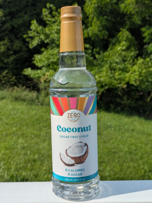 Zerolicious Sugar Free Flavored Coffee Syrup 25.4floz (Coconut)