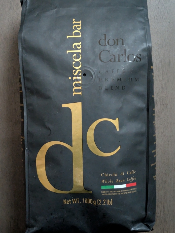 Don Carlos Premium Italian Roasted Whole Bean Coffee Blend  2.2Lbs (Miscela Bar)