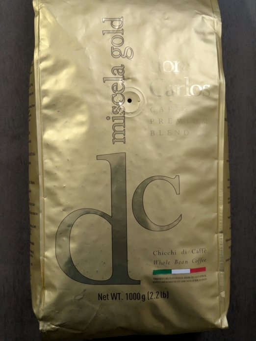 Don Carlos Premium Italian Roasted Whole Bean Coffee Blend  2.2Lbs (Miscela Gold)