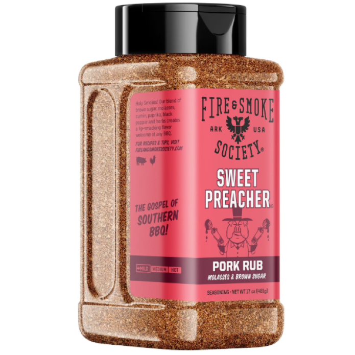 Fire & Smoke Society Sweet Preacher BBQ Rub 1.1lbs
