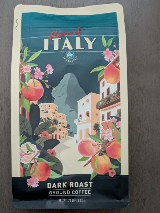 Flavors of Italy DARK ROAST Ground Coffee 12oz (Dark Roast)