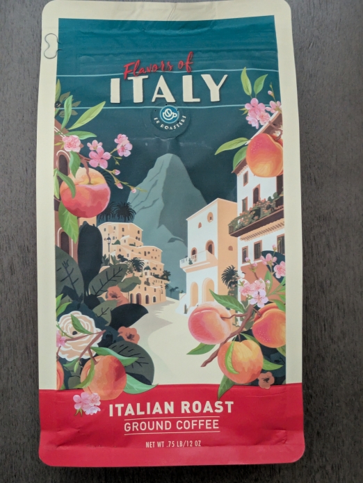 Flavors of Italy Italian Roast Ground Coffee 12oz (Dark Roast)
