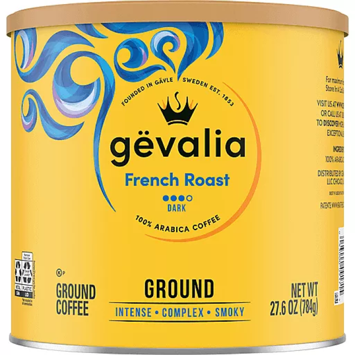 Gevalia French Roast Ground Coffee 1.12lbs (Dark Roast)