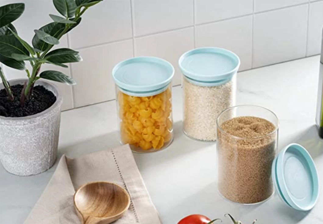 Glass Spice Storage Canisters 700ml (3pc)
