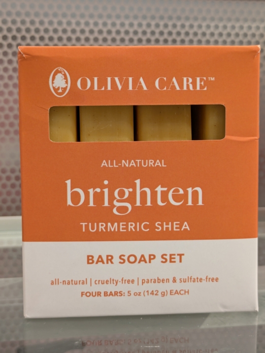 Olivia Care All-Natural Turmeric Shea Bar Soap  20oz (Set of 4pk)