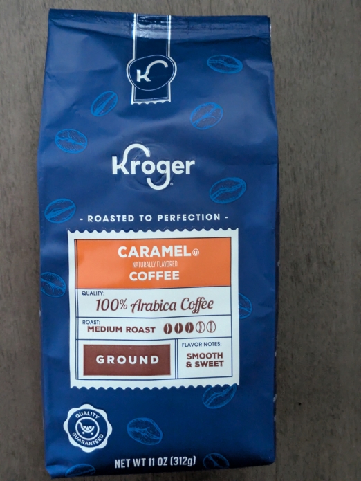 Caramel Flavored Ground Coffee Kroger 11oz (Medium Roast)