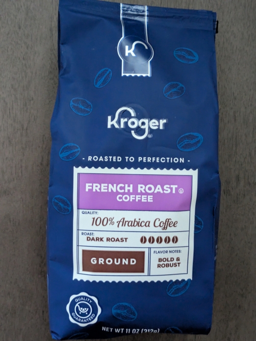 French Roast Ground Coffee Kroger 11oz (Dark Roast)
