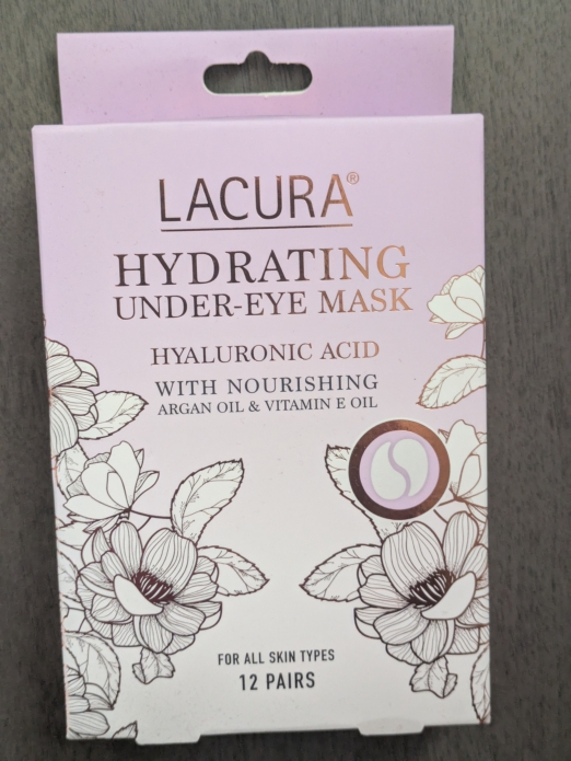 Lacura Hydrating Under-Eye Mask with ARGAN Oil & Vitamin-E Oil 12pairs (Hyaluronic Acid)
