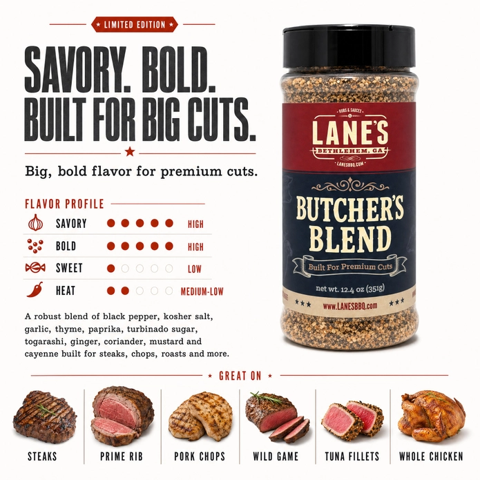Lanes BUTCHERS Blend Seasoning 12.4oz