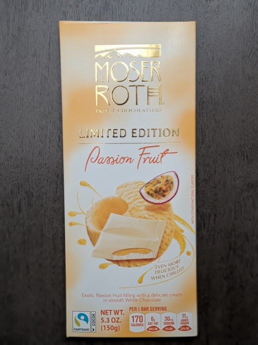 Moser Roth Summer Edition Passion Fruit Bar 5.3oz (White chocolate)