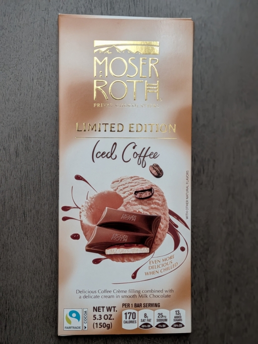 Moser Roth Limited Edition ICED COFFEE Bar 5.3oz (Milk Chocolate)