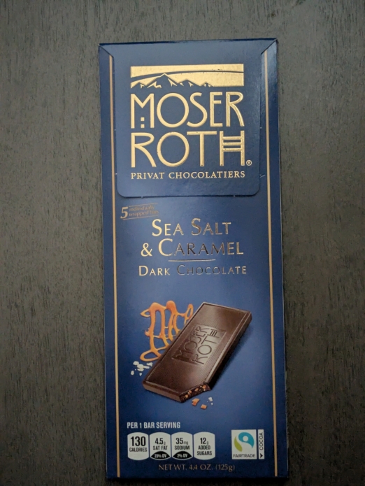 Moser Roth Sea Salt & Caramel Chocolate Bars 4.4oz (Dark Chocolate)