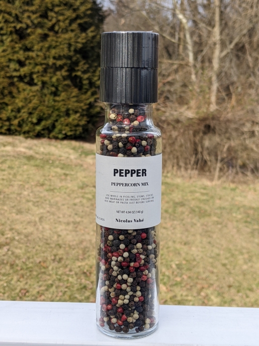 Nicolas Vahé Peppercorn Mix Glass grinder 4.94oz (Refillable Grinder)