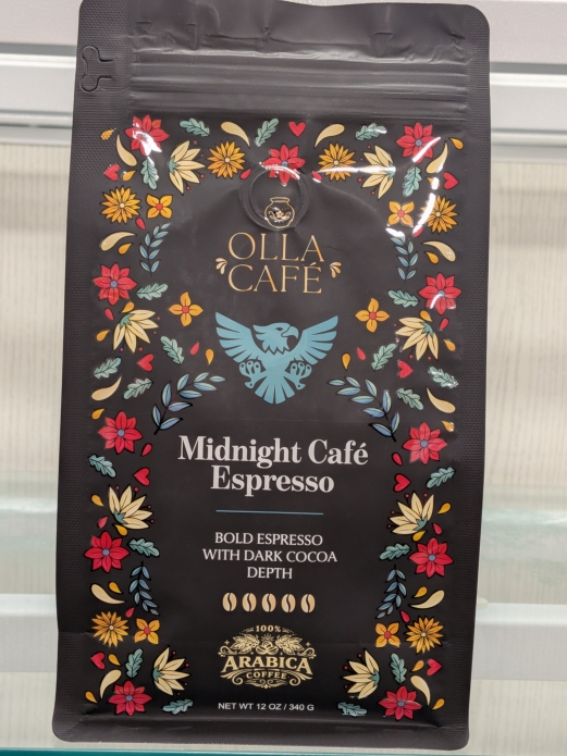 Olla Cafe Midnight Cafe Espresso 12oz (Dark Roast)
