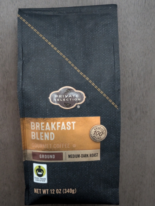 Private Selecton Breakfast Blend Ground Coffee 12oz (Medium-Dark Roast)