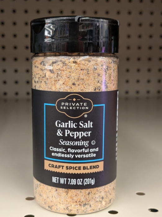 Private Selection Garlic Salt and Pepper Seasoning Shaker 7.09oz
