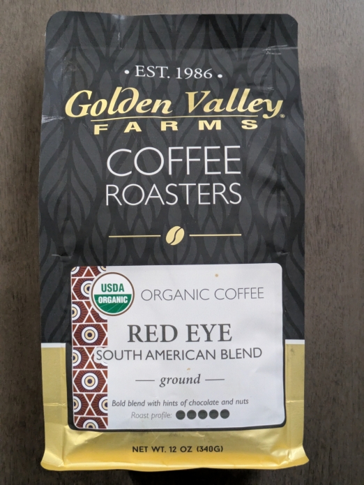 Golden Valley Farms RED EYE Organic Ground Coffee 12oz (Dark Roast)