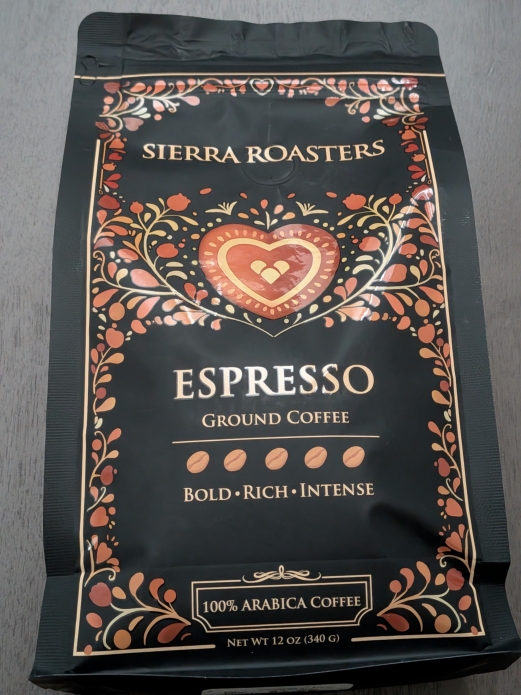 Sierra Roasters Premium ESPRESSO Ground Coffee 12oz
