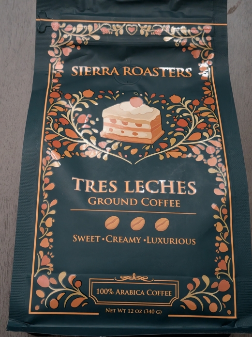 Sierra Roasters TRES LECHES Flavored Ground Coffee 12oz