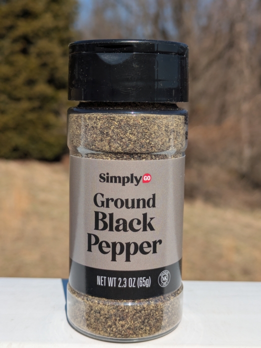 SimplyGO Ground Black Pepper 2.3oz