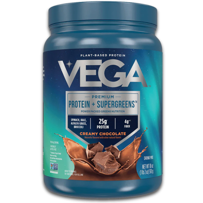 Vega Premium Protein & Supergreens Creamy Chocolate 1.2lb