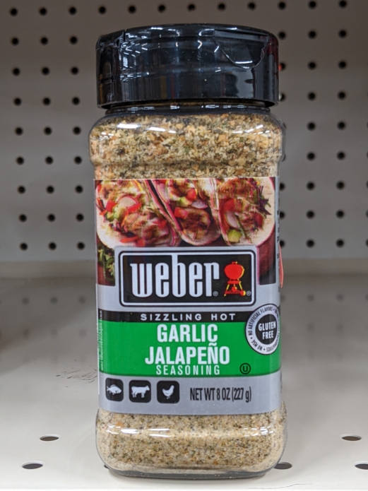 Weber Garlic Jalapeno Seasoning 8oz (Sizzling Hot)