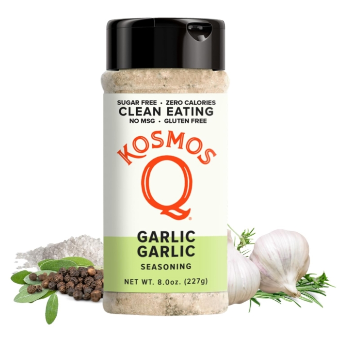 Kosmos-Q Sugar Free & Low Sodium Seasoning 8oz (Garlic Garlic)