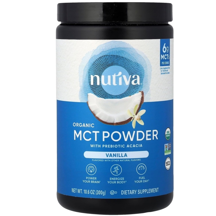 Nutiva Organic MCT Powder with Prebiotic Acacia Fiber 10.6oz