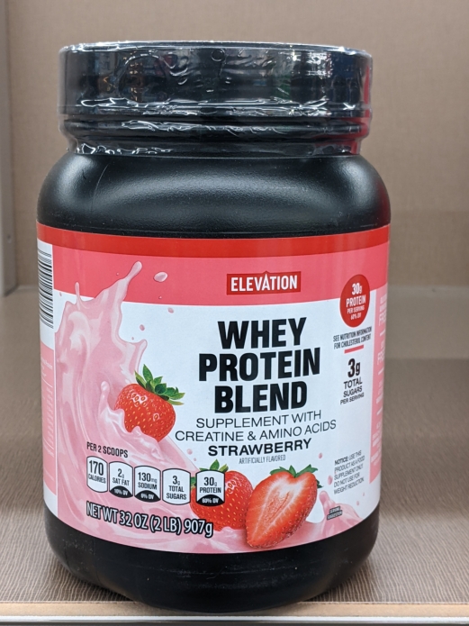 Elevation Strawberry Protein Powder 2lb (30g of Protein)