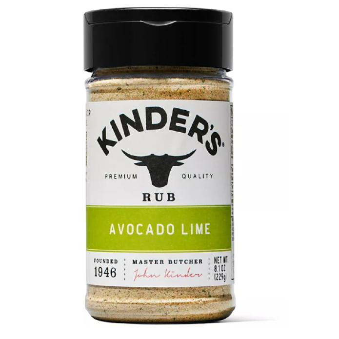 Kinders Avocado Lime Rub and Seasoning 8.1oz