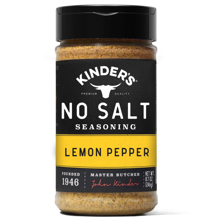 Kinders Lemon Pepper Seasoning 8.7oz (No Salt)