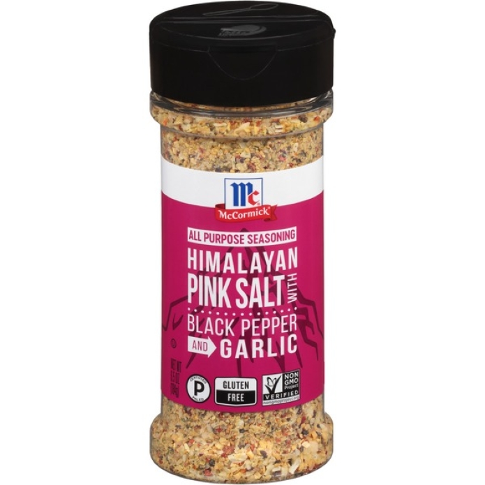 McCormick All Purpose Seasoning Himalayan Pink Salt, Black Pepper & Garlic 6.5oz
