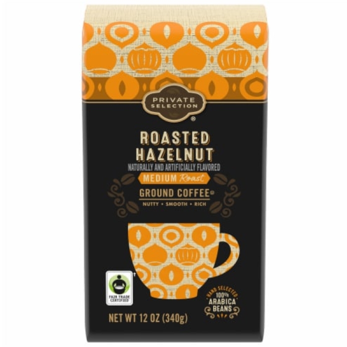 Roasted Hazelnut Ground Coffee Private Selection 12oz (Medium Roast)