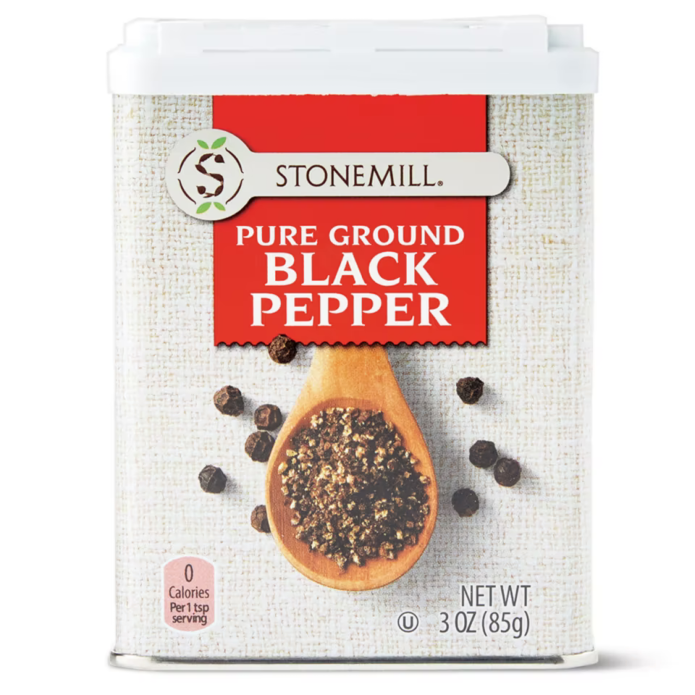 Stonemill Pure Ground Black Pepper 3oz Tin