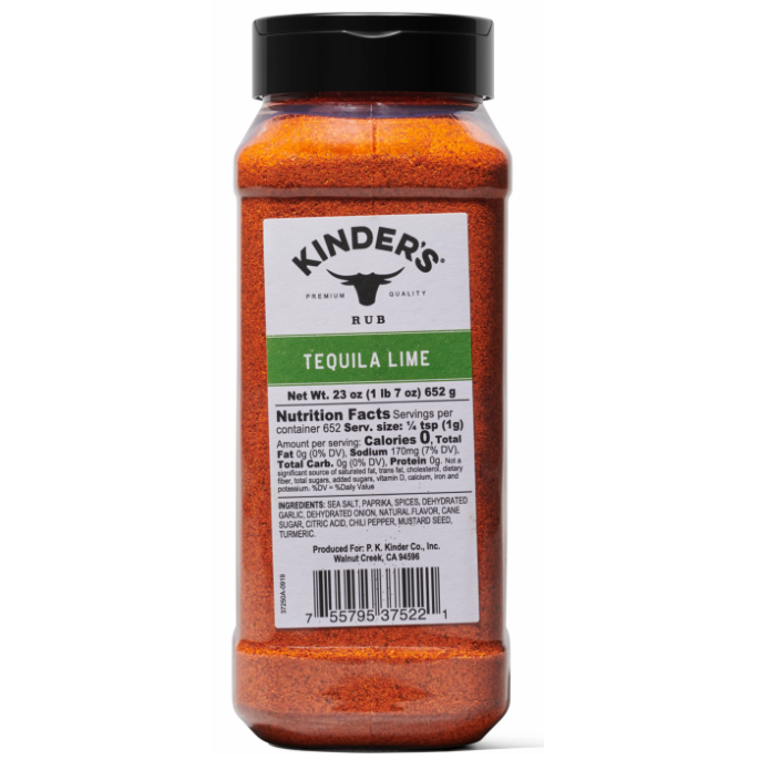 Kinders Tequila Lime Rub 1.7lbs