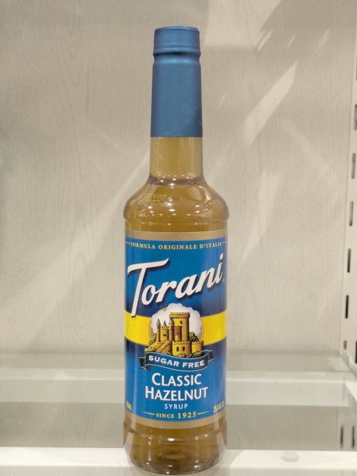 Torani Classic Hazelnut Flavored Coffee Syrup 25.4floz (Sugar Free)