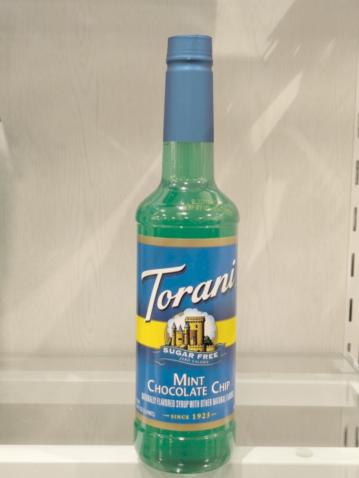 Torani Mint Chocolate Chip Flavored Coffee Syrup 25.4floz (Sugar Free)