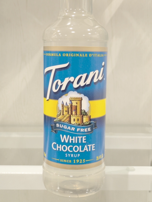 Torani White chocolate Flavored Coffee Syrup 25.4floz (Sugar Free)
