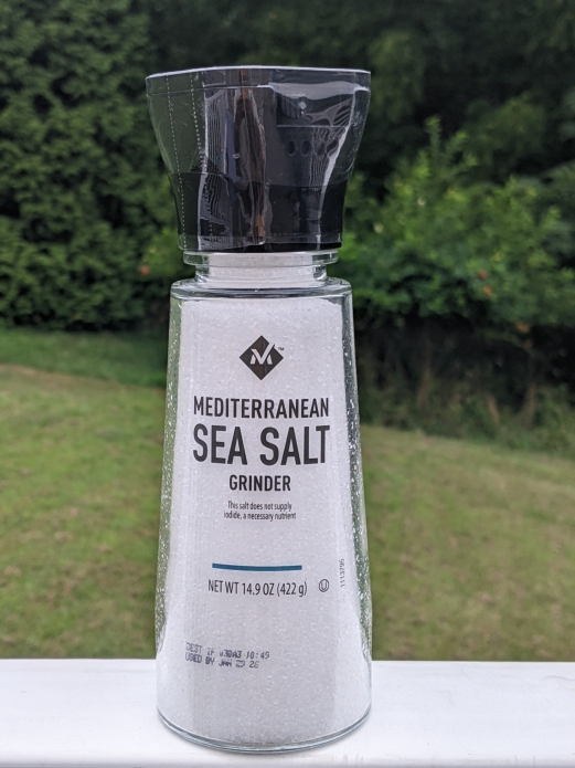 Premium Mediterranean Sea Salt Built-in Glass Grinder
